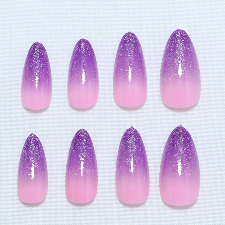 Gradient Glitter Ombre Press-On Nail Set Kalsten
