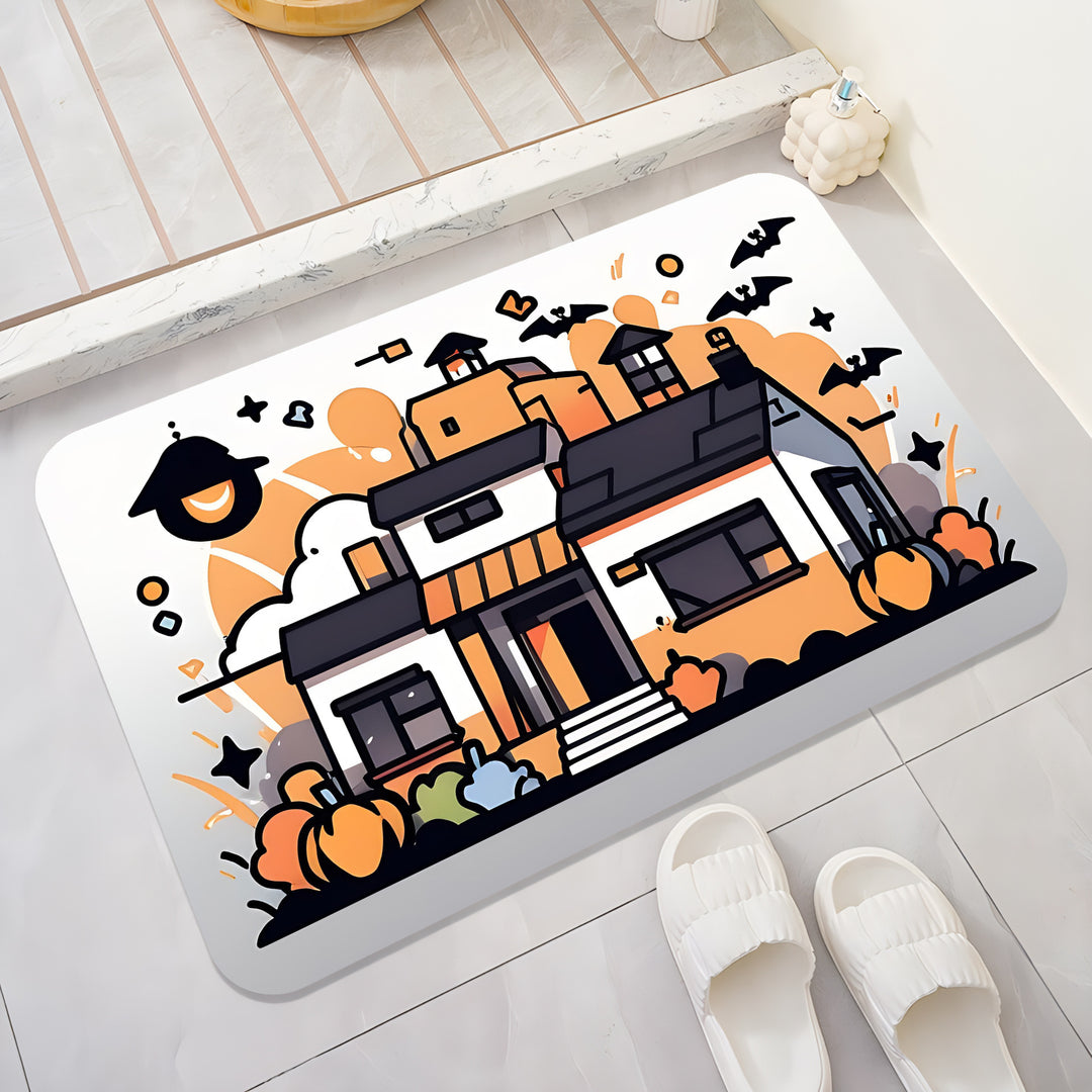 Halloween-Themed Cat Decorative Mat Kalsten