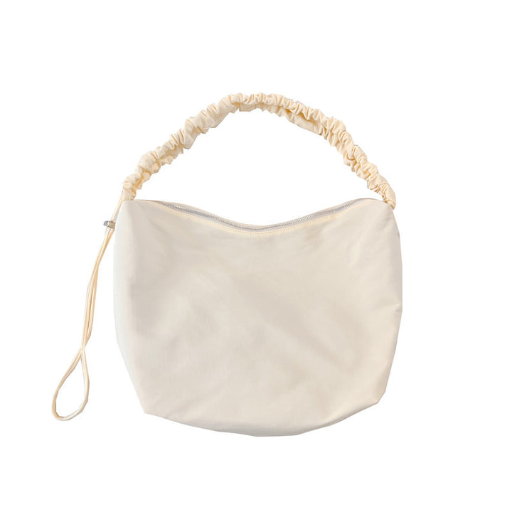 Elegant Ruched Handle Shoulder Bag