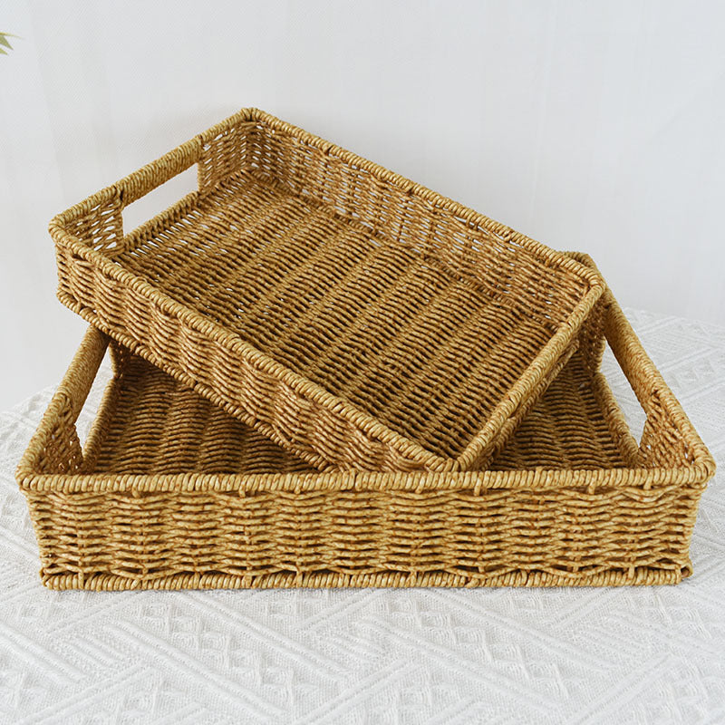 Handwoven Decorative Storage Tray Kalsten