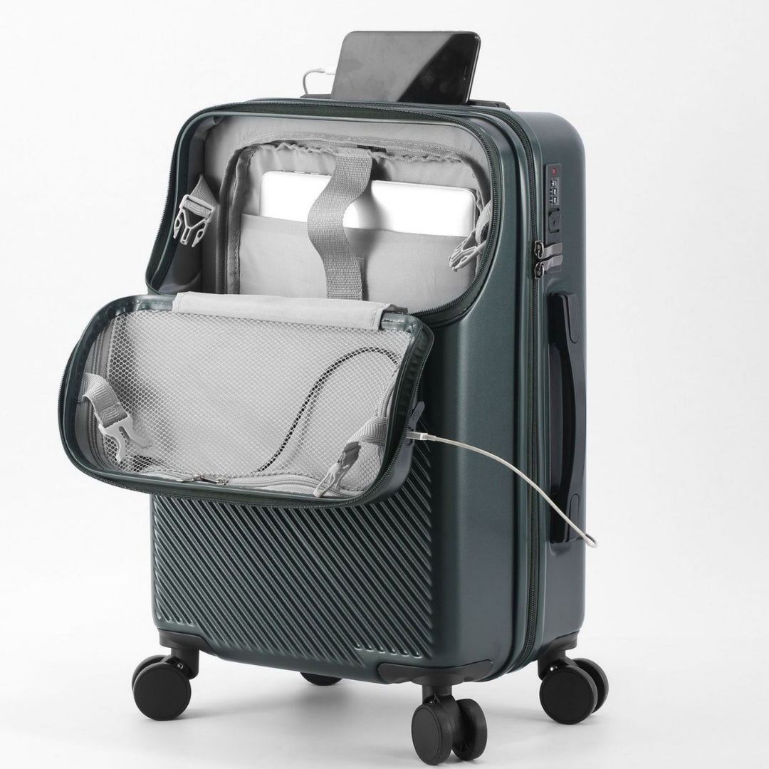 Unisex Smart Tech Compact Carry-On Suitcase Kalsten