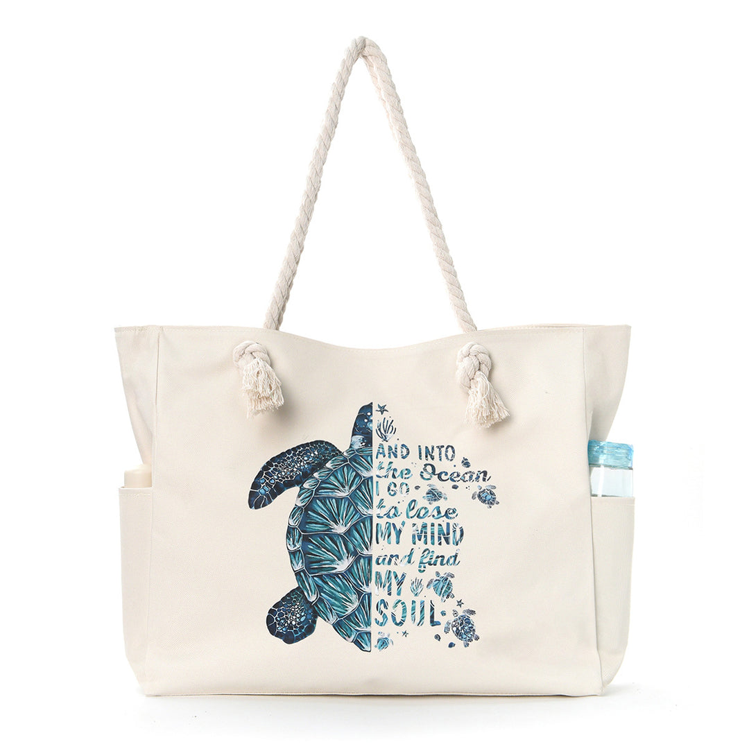 Beach bag with practical side pockets and robust design Kalsten