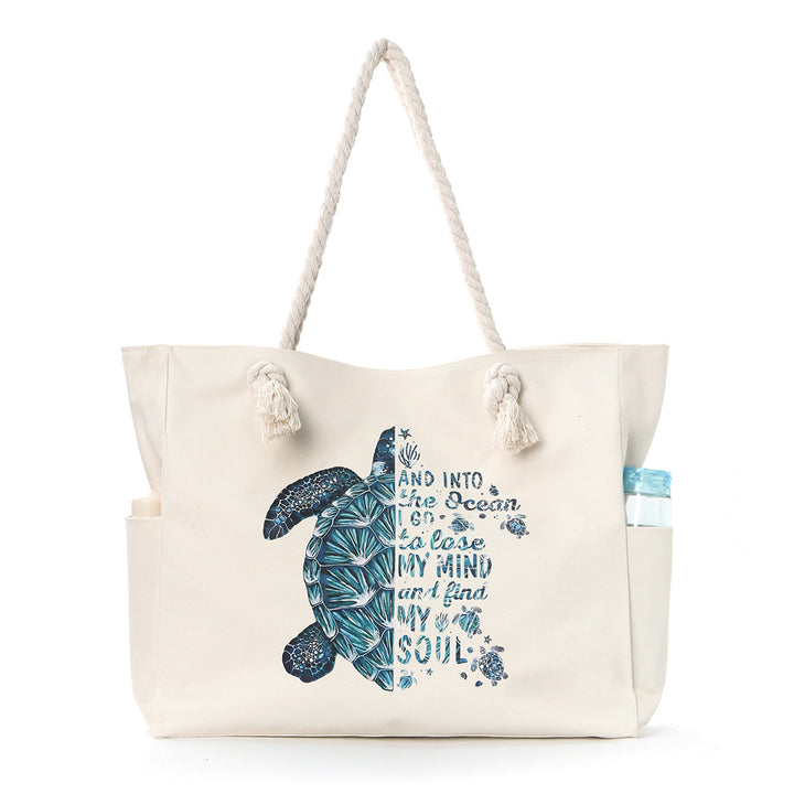 Beach bag with practical side pockets and robust design Kalsten