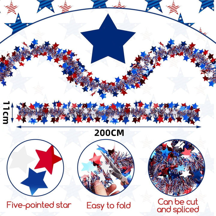 Festive Star Garland Decoration Kalsten
