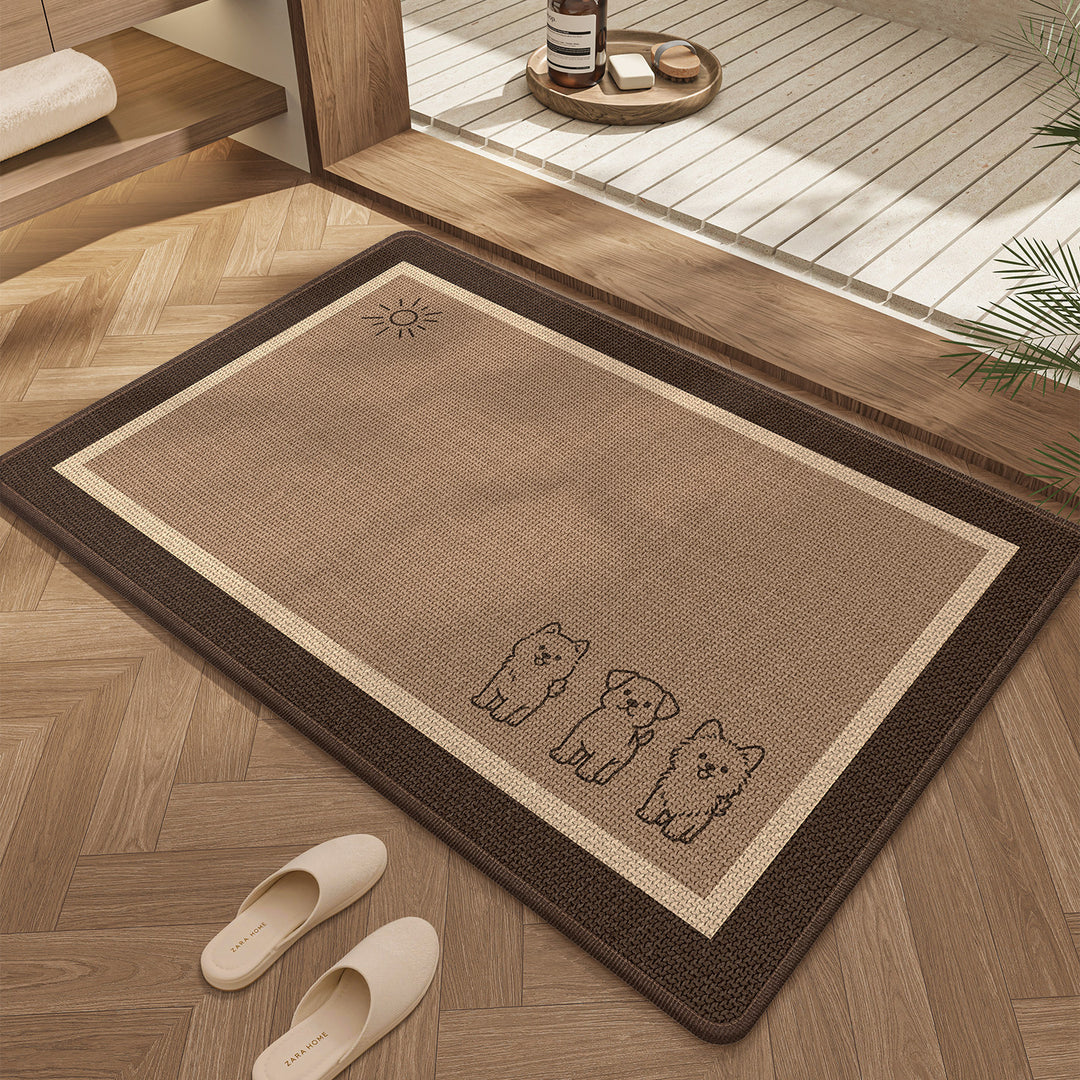Cute Cat Design Bath Mat Kalsten