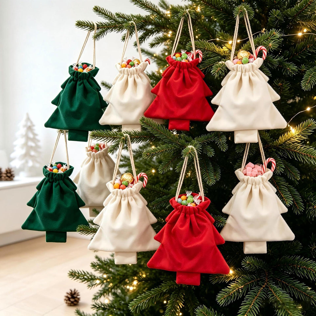 Christmas gift bag with tree design