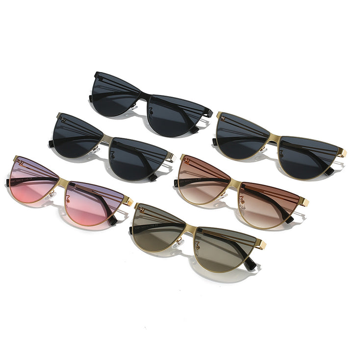 Women’s Fashion Cat-Eye Sunglasses with Elegant Metal Frame Kalsten