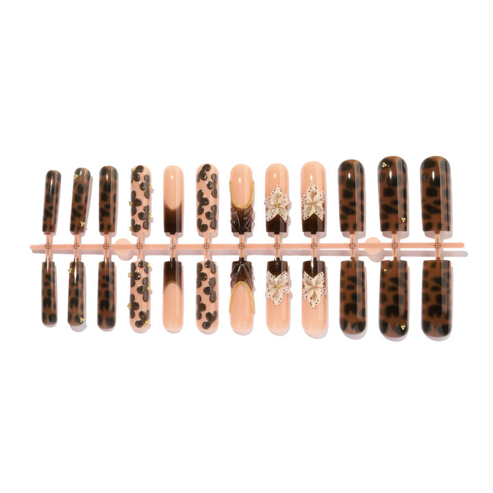 Floral and Gem Embellished Press-On Nails Kalsten