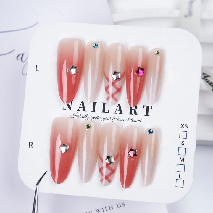 Decorative 3D Butterfly Press-On Nails Kalsten