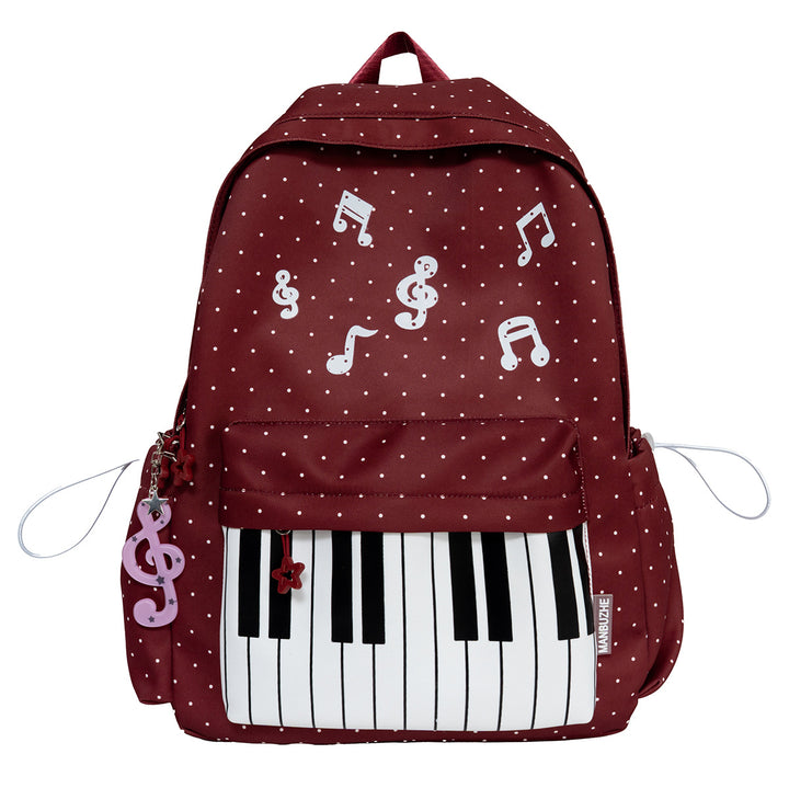 Musical-Themed Casual School Backpack Kalsten