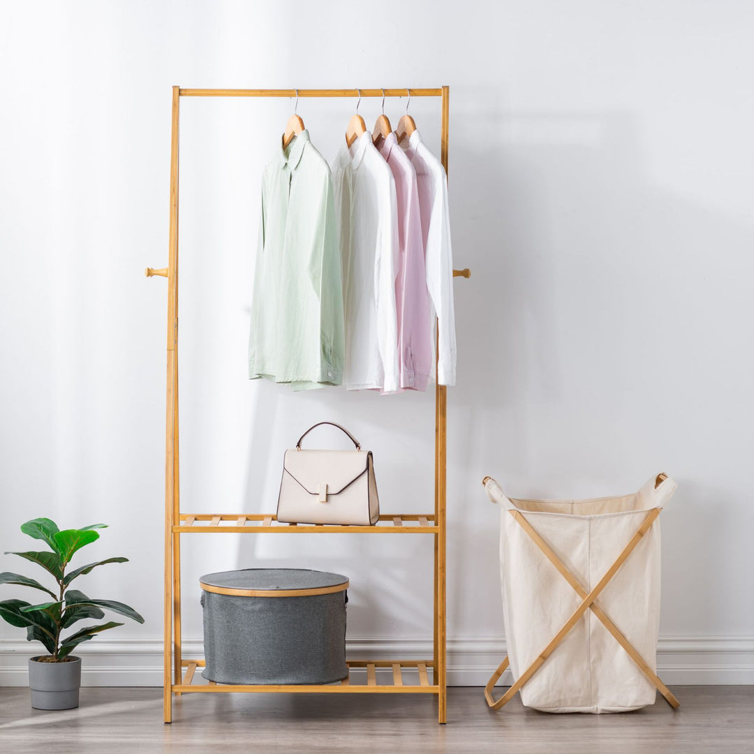 Storage basket with sturdy bamboo lid Kalsten