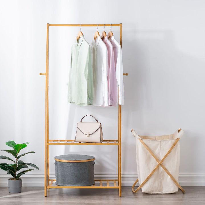 Storage basket with sturdy bamboo lid Kalsten
