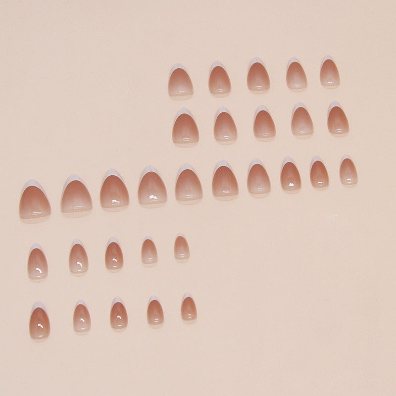 Elegant French Tip Press-On Nails Kalsten