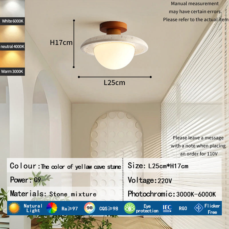 Modern Stone Ceiling Light
