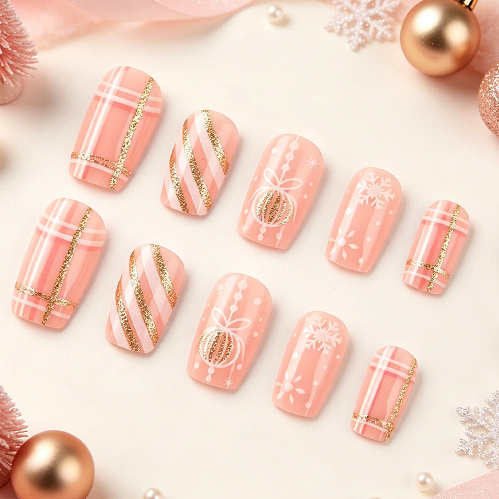 Festive Themed Press-On Nail Art Set Kalsten