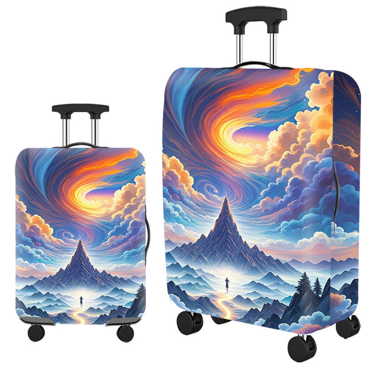 Tropical Leaf Print Hard Shell Luggage Kalsten