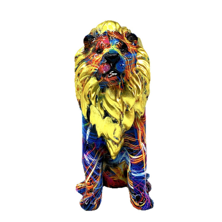 Colorful Lions Sculpture Kalsten