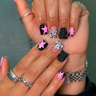 Creative 3D Bow and Pearl Nail Extensions Kalsten