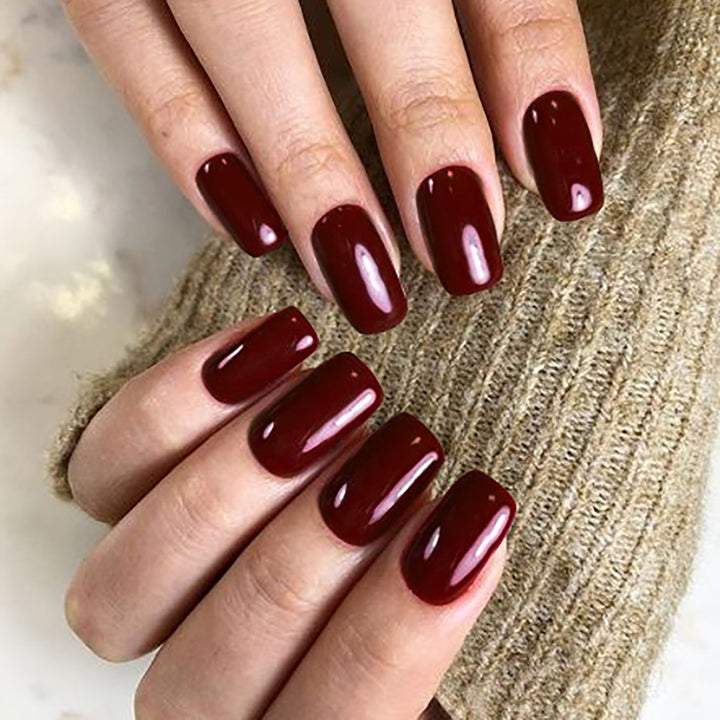 Glossy Short Ballerina Press-On Nails Kalsten