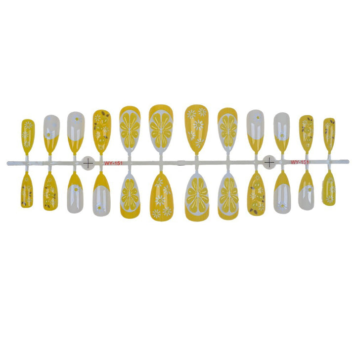 Floral Patterned Press-On Nail Set Kalsten