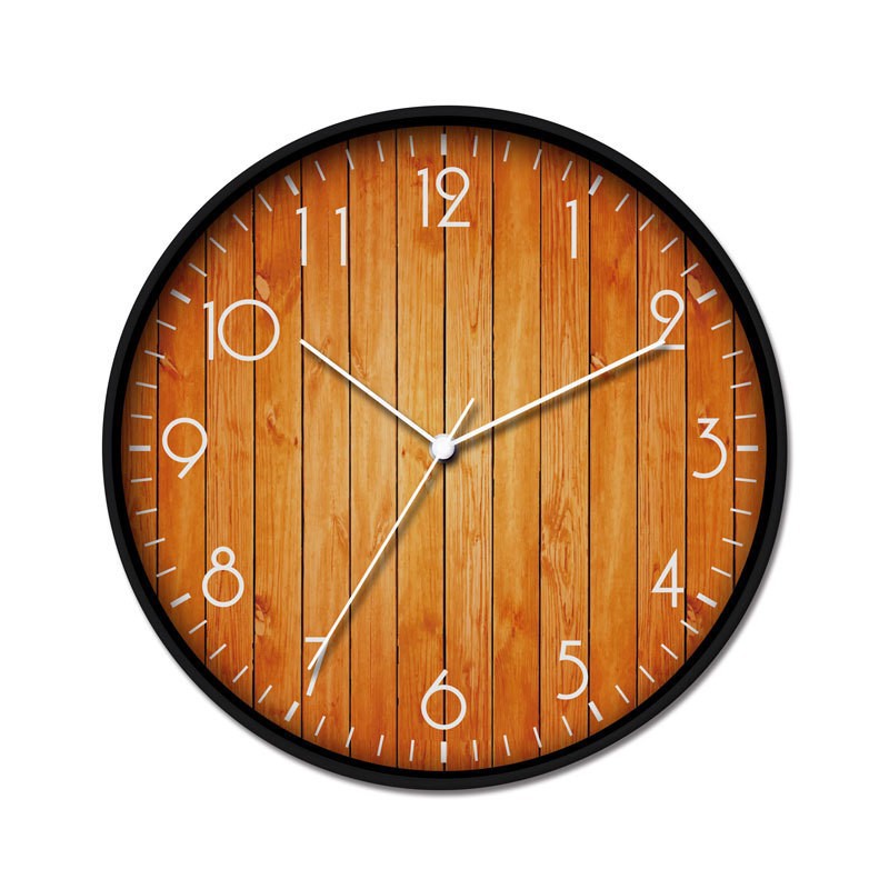 Wall clock with wood look Kalsten