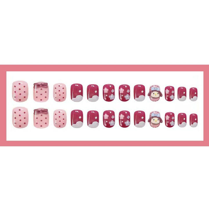 Playful artificial nails with 3D motif Kalsten