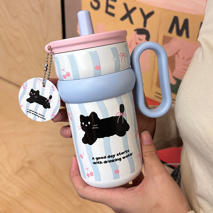 Women's drinking container with cheerful cat design Kalsten