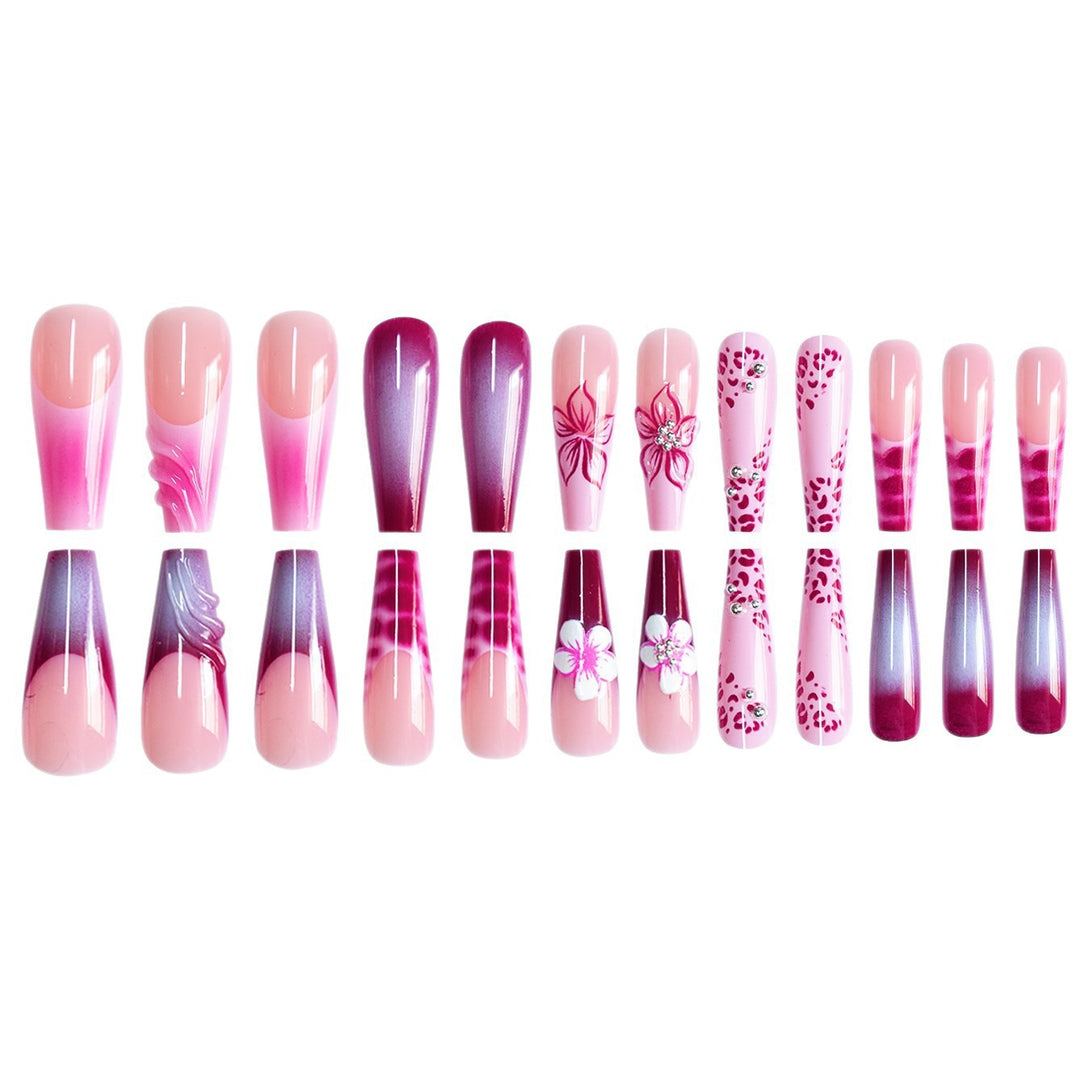 Floral 3D Decorative Press-On Nail Extensions Kalsten