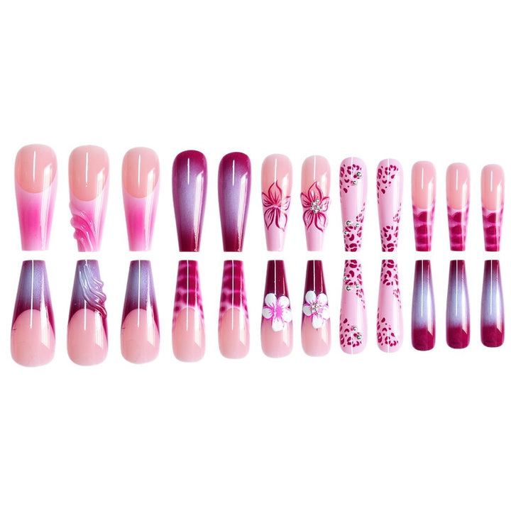 Floral 3D Decorative Press-On Nail Extensions Kalsten
