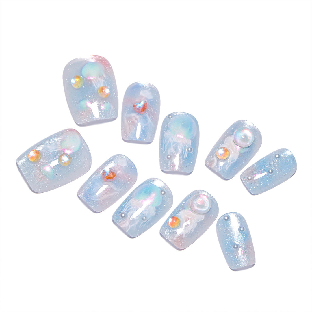 Artistic Premium Nail Extensions with Unique Artistic Accents Kalsten
