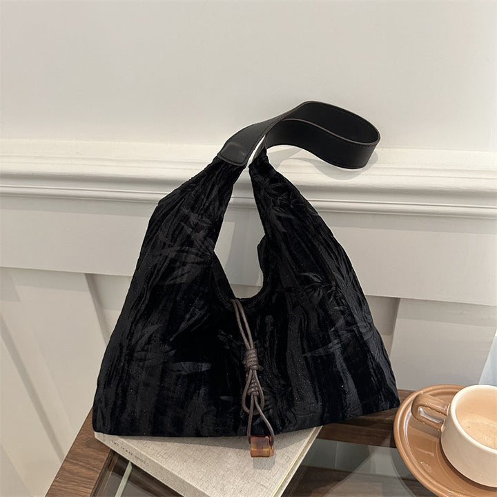 Versatile Velvet Shoulder Bag Kalsten