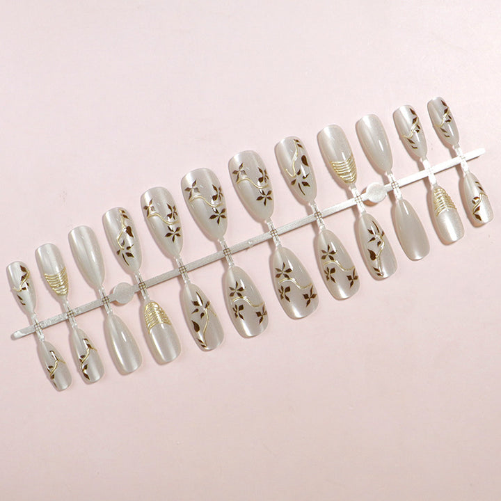 Elegant Designer Press-On Nail Set Kalsten