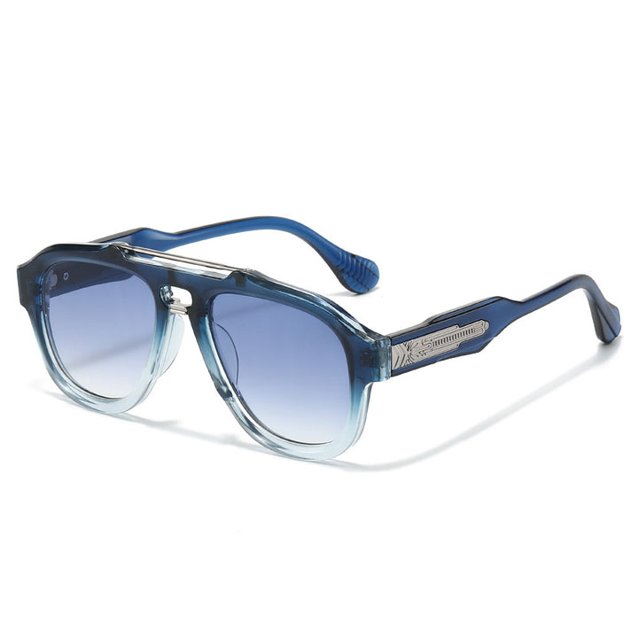 Fashion-Forward Semi-Transparent Shield Sunglasses Kalsten