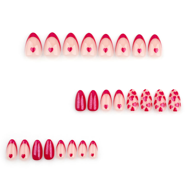 Artistic Cool Nail Art with Hearts Kalsten