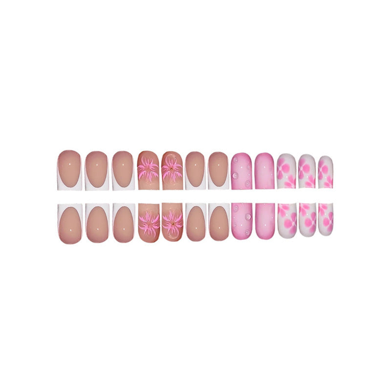 Floral Design Press-On Nail Art Extensions Kalsten