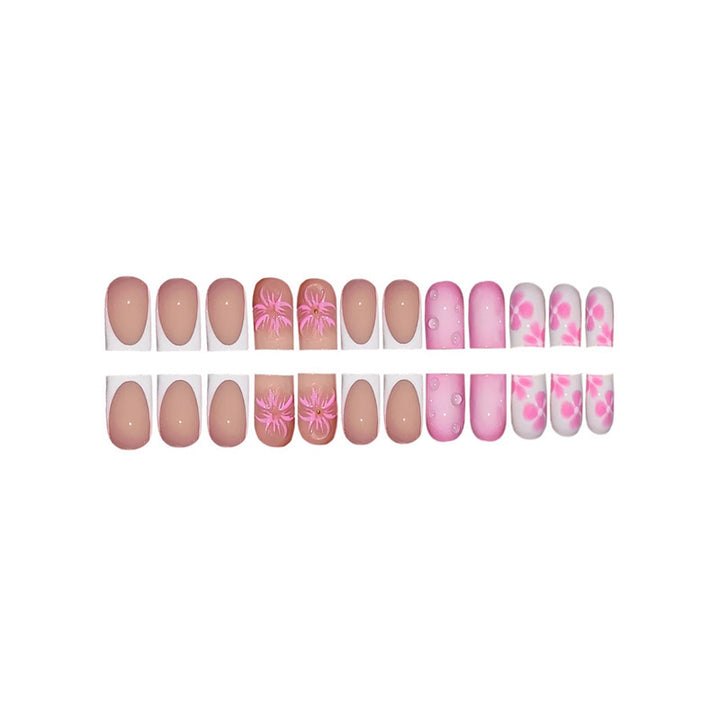 Floral Design Press-On Nail Art Extensions Kalsten