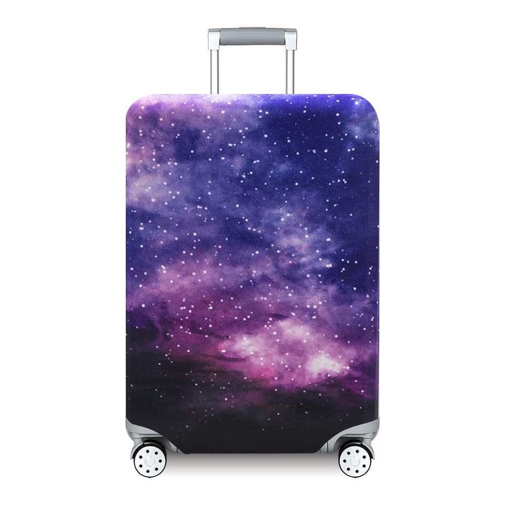 Unisex hard-shell suitcase with modern wave pattern Kalsten