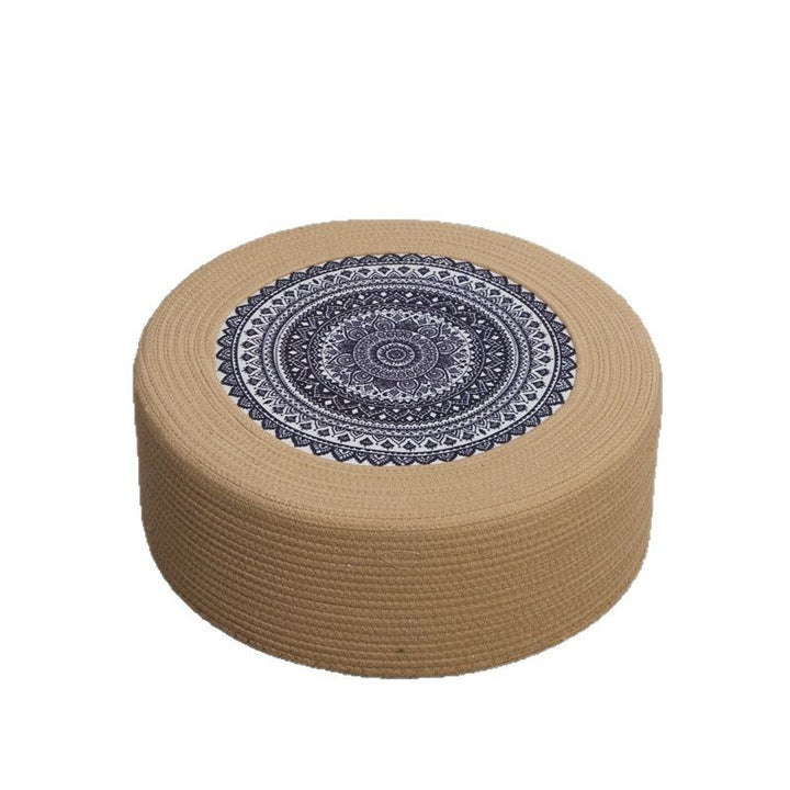 Beef Artificial Leather Pouf Kalsten
