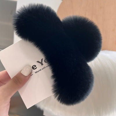 Plush Faux Fur Hair Claw Clip Kalsten