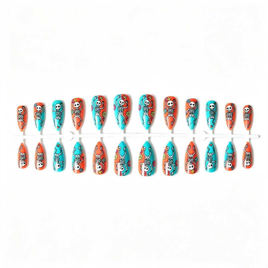 Halloween-Inspired Skeleton Nail Art Kit