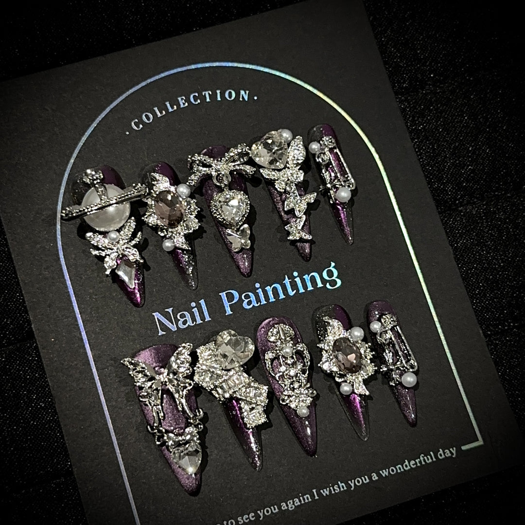 Decorative Stiletto Press-On Nail Collection
