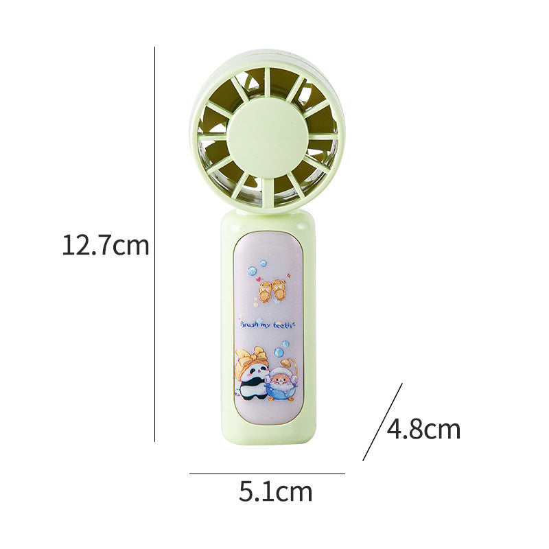 Women Portable Mini Hand Fan with Cute Panda Design Kalsten