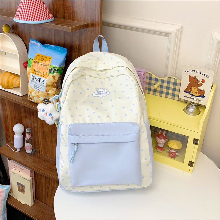 Star Patterned Casual Backpack Kalsten