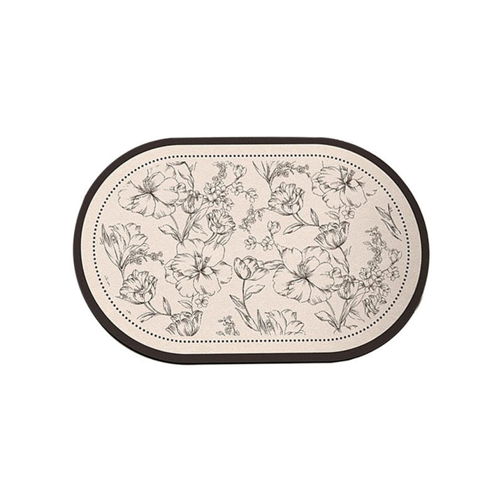 Floral Design Indoor Mat Kalsten