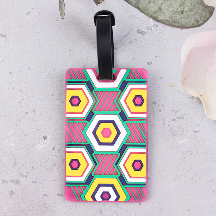 Geometric Pattern Luggage Tag Kalsten