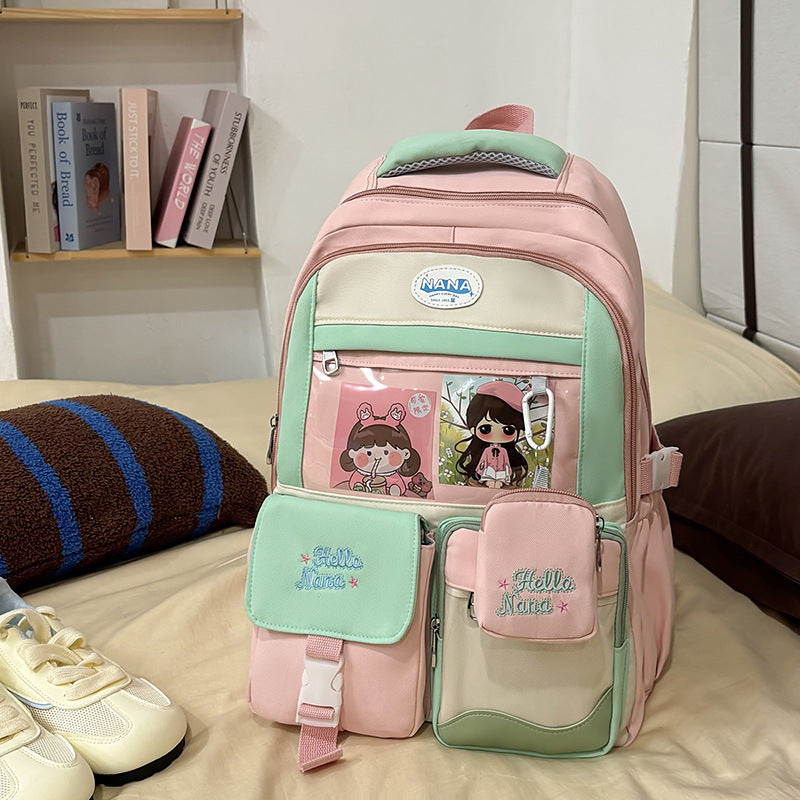 Cartoon Character Print Backpack