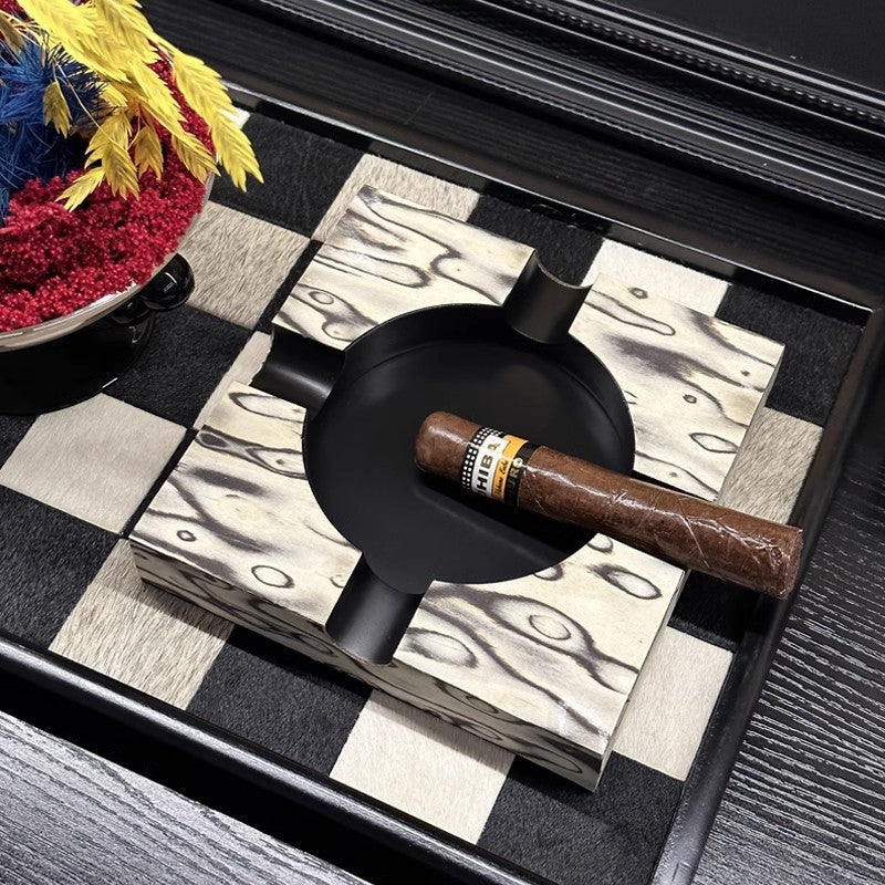 Artistic Marble-Inspired Ashtray