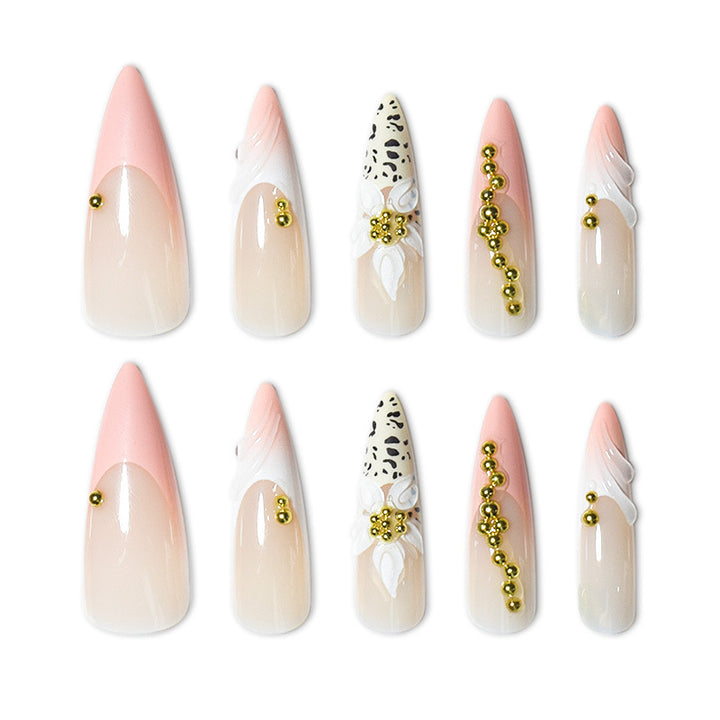 Exotic Floral and Animal Print Press-On Nail Extensions Kalsten