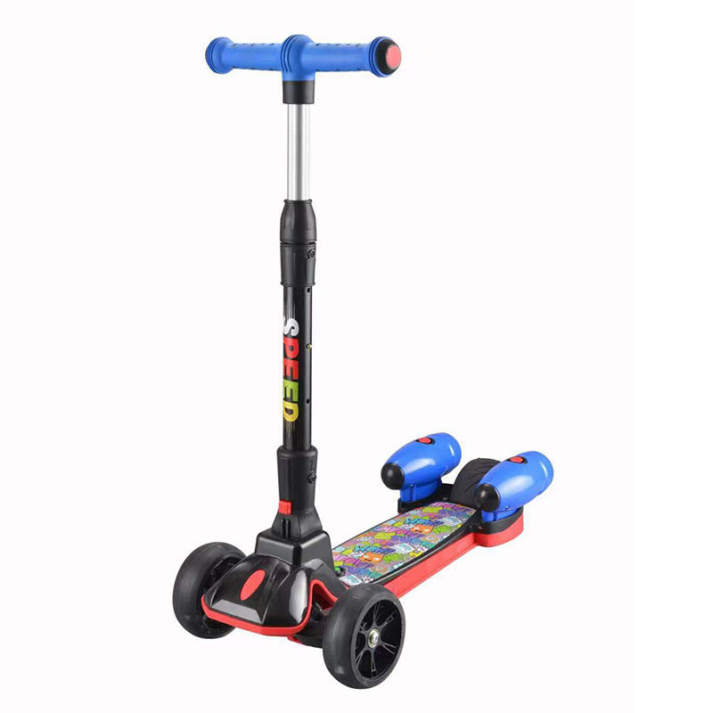 Triple-Wheel Stability Kick Scooter Kalsten