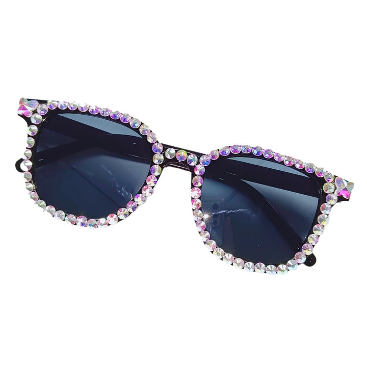 Fashionable Rhinestone-Embellished Sunglasses Kalsten